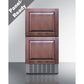Summit Appliance ADRD18H34 Stainless Steel/Panel-Ready 2-Drawer All-Refrigerator