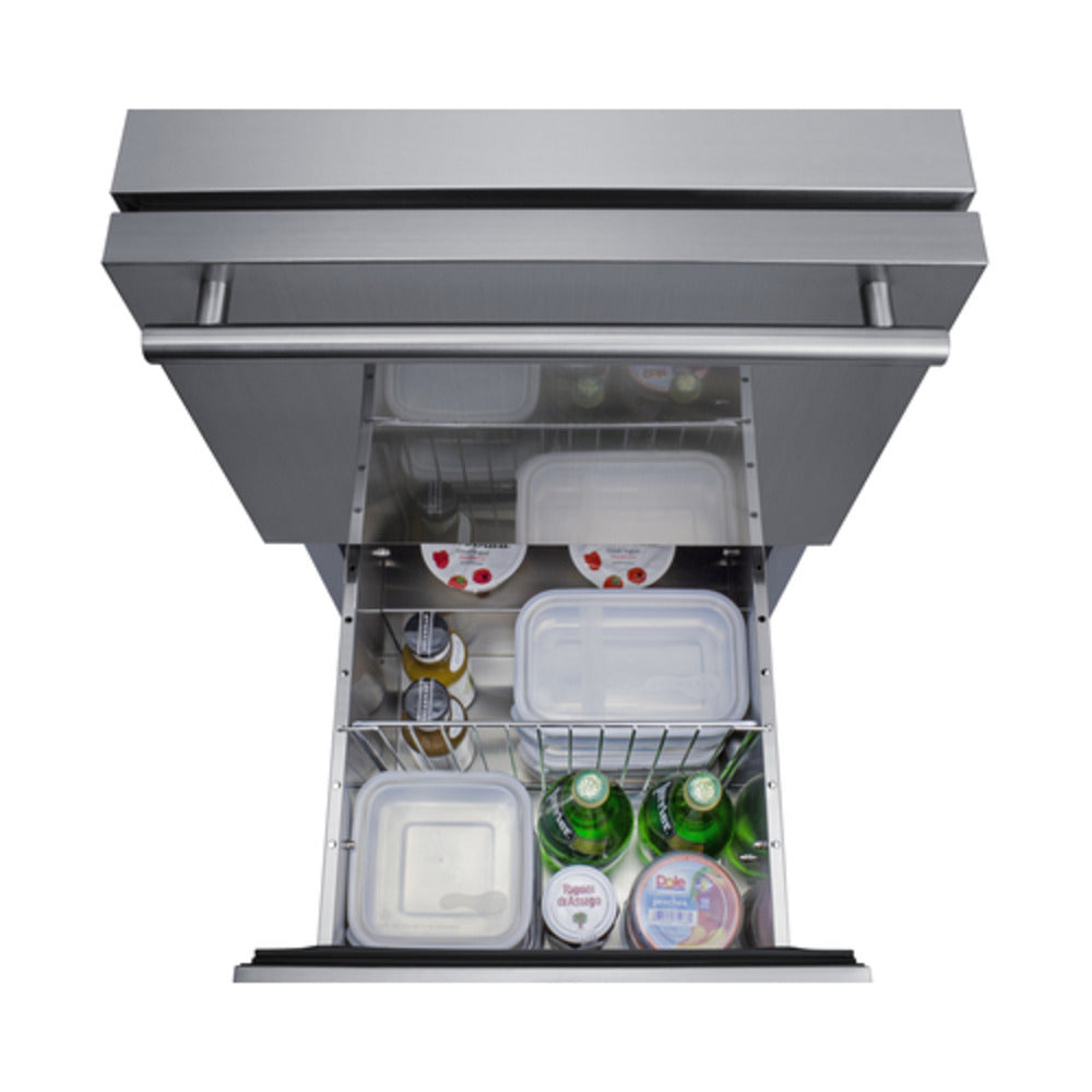 Summit Appliance ADRD18H34 Stainless Steel/Panel-Ready 2-Drawer All-Refrigerator