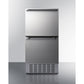 Summit Appliance ADRD18H34 Stainless Steel/Panel-Ready 2-Drawer All-Refrigerator