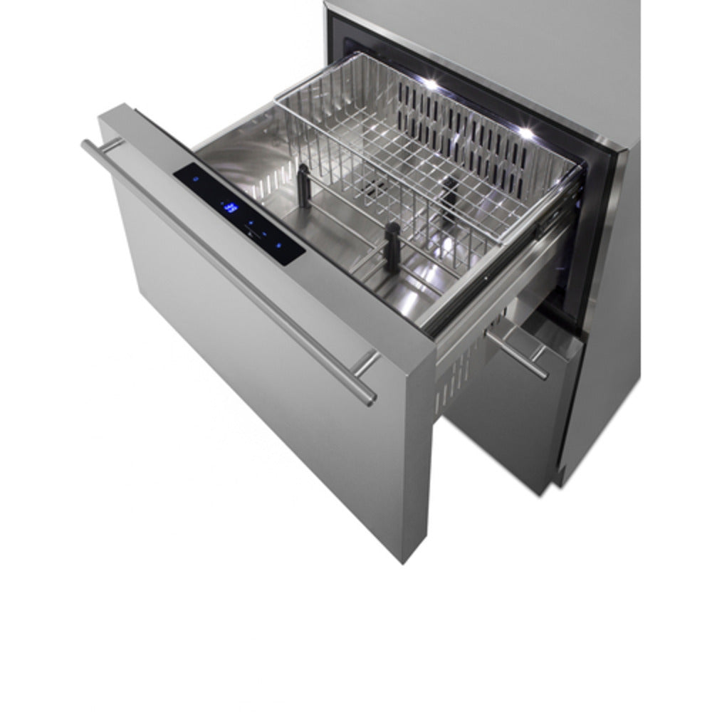 Summit Appliance ADRD241CSS Stainless Steel/Panel-Ready 2-Drawer All-Refrigerator