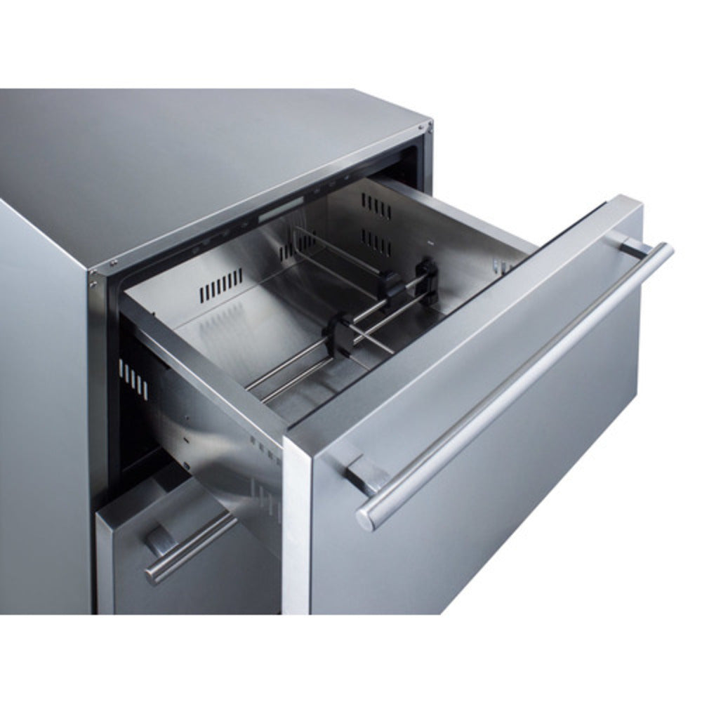 Summit Appliance ADRD24PNR Stainless Steel/Panel-Ready 2-Drawer All-Refrigerator