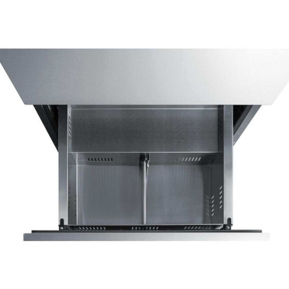 Summit Appliance ADRD24PNR Stainless Steel/Panel-Ready 2-Drawer All-Refrigerator