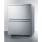 Summit Appliance ADRD24PNR Stainless Steel/Panel-Ready 2-Drawer All-Refrigerator
