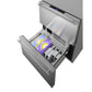 Summit Appliance ADRF244CSS Stainless Steel/Panel-Ready 2-Drawer Refrigerator-Freezer