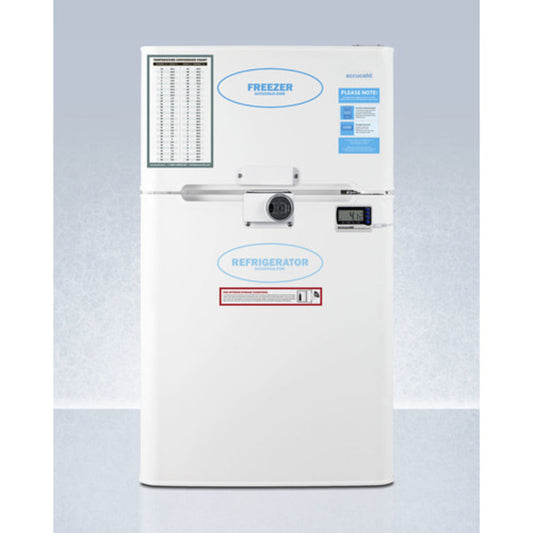 Summit Appliance AGP34 Series 19" White Finish General Purpose Refrigerator with Combination Lock - ADA Height