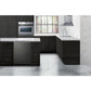 Summit Appliance AL54 Series 24" Black Stainless Steel/Black Finish Built-In All-Refrigerator with Right Stainless Steel Handle