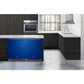 Summit Appliance AL54 Series 24" Blue/Black Finish Built-In All-Refrigerator with Right Door Handle