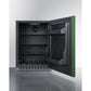 Summit Appliance AL54 Series 24" Green/Black Finish Built-In All-Refrigerator with Right Stainless Steel Handle