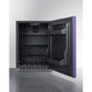 Summit Appliance AL54 Series 24" Purple/Black Finish Built-In All-Refrigerator with Right Horizontal Stainless Handle