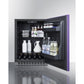 Summit Appliance AL54 Series 24" Purple/Black Finish Built-In All-Refrigerator with Right Horizontal Stainless Handle
