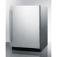 Summit Appliance AL54 Series 24" Stainless Steel Finish Built-In All-Refrigerator with Right Door Handle