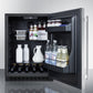 Summit Appliance AL54 Series 24" Stainless Steel/Black Cabinet Finish Built-In All-Refrigerator with Right Door Handle