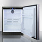 Summit Appliance AL55 Series 24" Panel-Ready/Black Finish Built-In All-Refrigerator