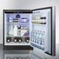 Summit Appliance AL55 Series 24" Panel-Ready/Black Finish Built-In All-Refrigerator