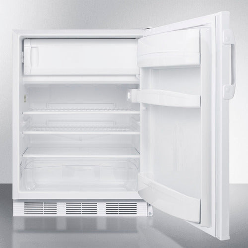 Summit Appliance AL650 Series 24" White Finish Refrigerator-Freezer