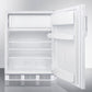 Summit Appliance AL650BI Series 24" White Finish Built-In Refrigerator-Freezer