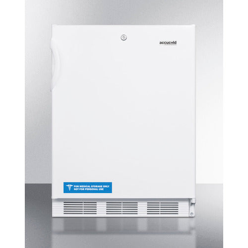 Summit Appliance AL650BI Series 24" White Finish Built-In Refrigerator-Freezer