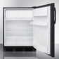 Summit Appliance AL652 Series 24" Black Finish Refrigerator-Freezer