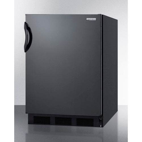 Summit Appliance AL751 Series 24" Black Finish All-Refrigerator