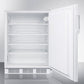Summit Appliance AL751 Series 24" White Finish All-Refrigerator with Keyed Lock