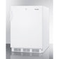 Summit Appliance AL751BI Series 24" White Finish Built-In All-Refrigerator with Keyed Lock