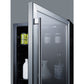 Summit Appliance AL75G Series 24" Black Finish Built-In Commercial Beverage Center with Glass Door