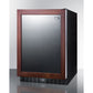 Summit Appliance AL75G Series 24" Panel-Ready/Black Finish Built-In Commercial Beverage Center with Glass Door