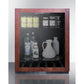 Summit Appliance AL75G Series 24" Panel-Ready/Black Finish Built-In Commercial Beverage Center with Glass Door
