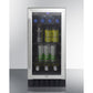 Summit Appliance ALBV15 Series 15" Stainless Steel Finish Built-In Beverage Center