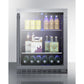 Summit Appliance ALBV2466 Series 24" Stainless Steel Finish Built-In Beverage Cooler
