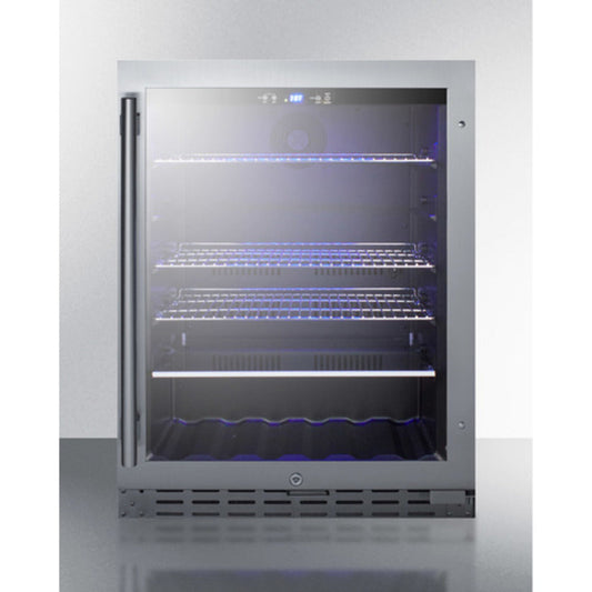 Summit Appliance ALBV2466 Series 24" Stainless Steel Finish Built-In Beverage Cooler