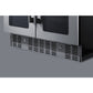 Summit Appliance ALFD24 Series 24" Black Finish Built-In Dual-Zone Produce Refrigerator