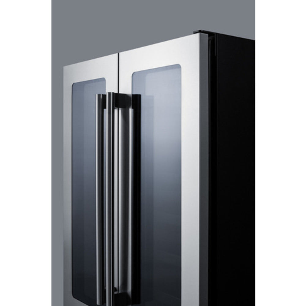 Summit Appliance ALFD24 Series 24" Black Finish Built-In Wine/Beverage Center