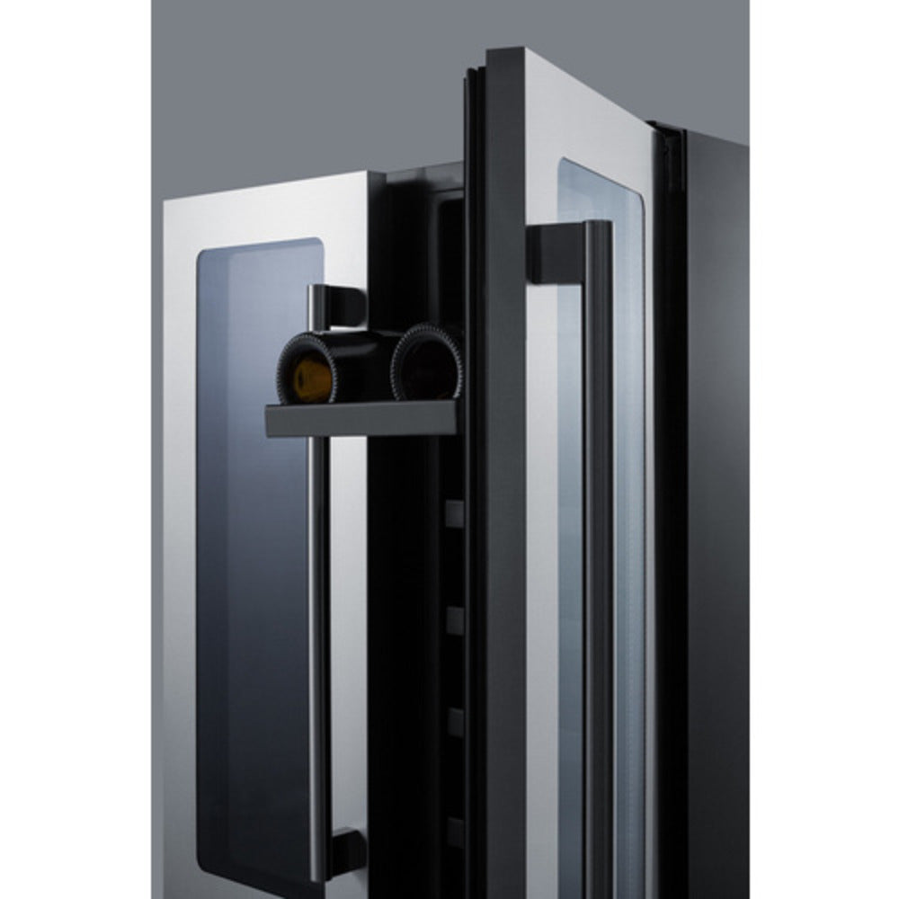 Summit Appliance ALFD24 Series 24" Black Finish Built-In Wine/Beverage Center