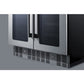 Summit Appliance ALFD24 Series 24" Black Finish Built-In Wine/Beverage Center