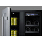 Summit Appliance ALFD24 Series 24" Black Finish Built-In Wine/Beverage Center