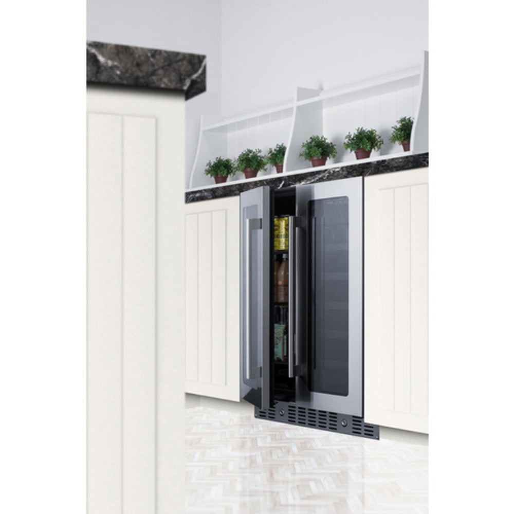 Summit Appliance ALFD24 Series 24" Black Finish Built-In Wine/Beverage Center