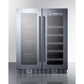 Summit Appliance ALFD24 Series 24" Black Finish Built-In Wine/Beverage Center