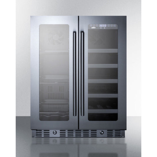 Summit Appliance ALFD24 Series 24" Black Finish Built-In Wine/Beverage Center