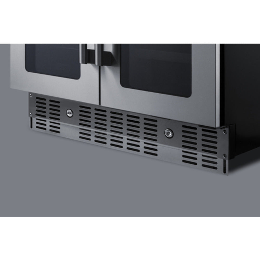 Summit Appliance ALFD24 Series 24" Stainless Steel Finish Built-In Dual-Zone Produce Refrigerator