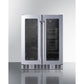 Summit Appliance ALFD24 Series 24" Stainless Steel Finish Built-In Dual-Zone Produce Refrigerator
