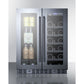 Summit Appliance ALFD24 Series 24" Stainless Steel Finish Built-In Wine/Beverage Center
