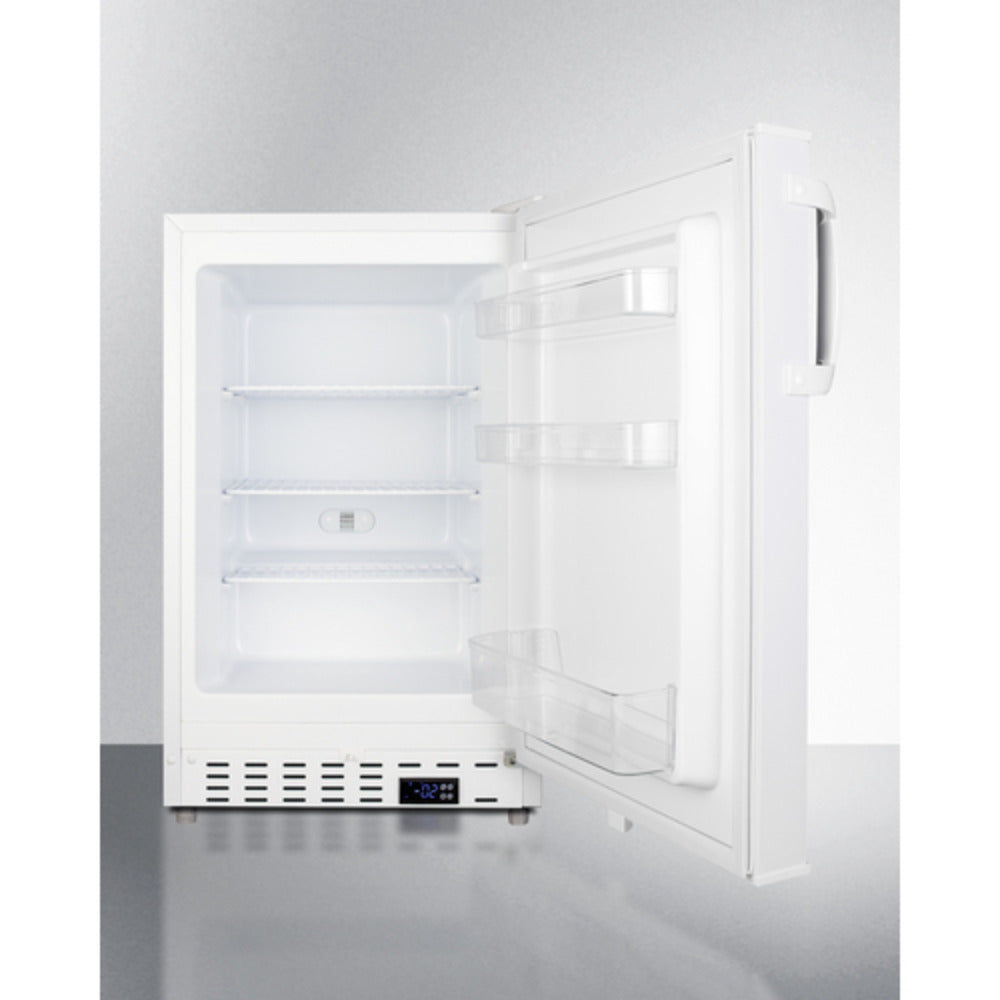 Summit Appliance ALFZ36 Series 20" White Finish Built-In All-Freezer
