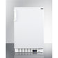 Summit Appliance ALFZ36 Series 20" White Finish Built-In All-Freezer