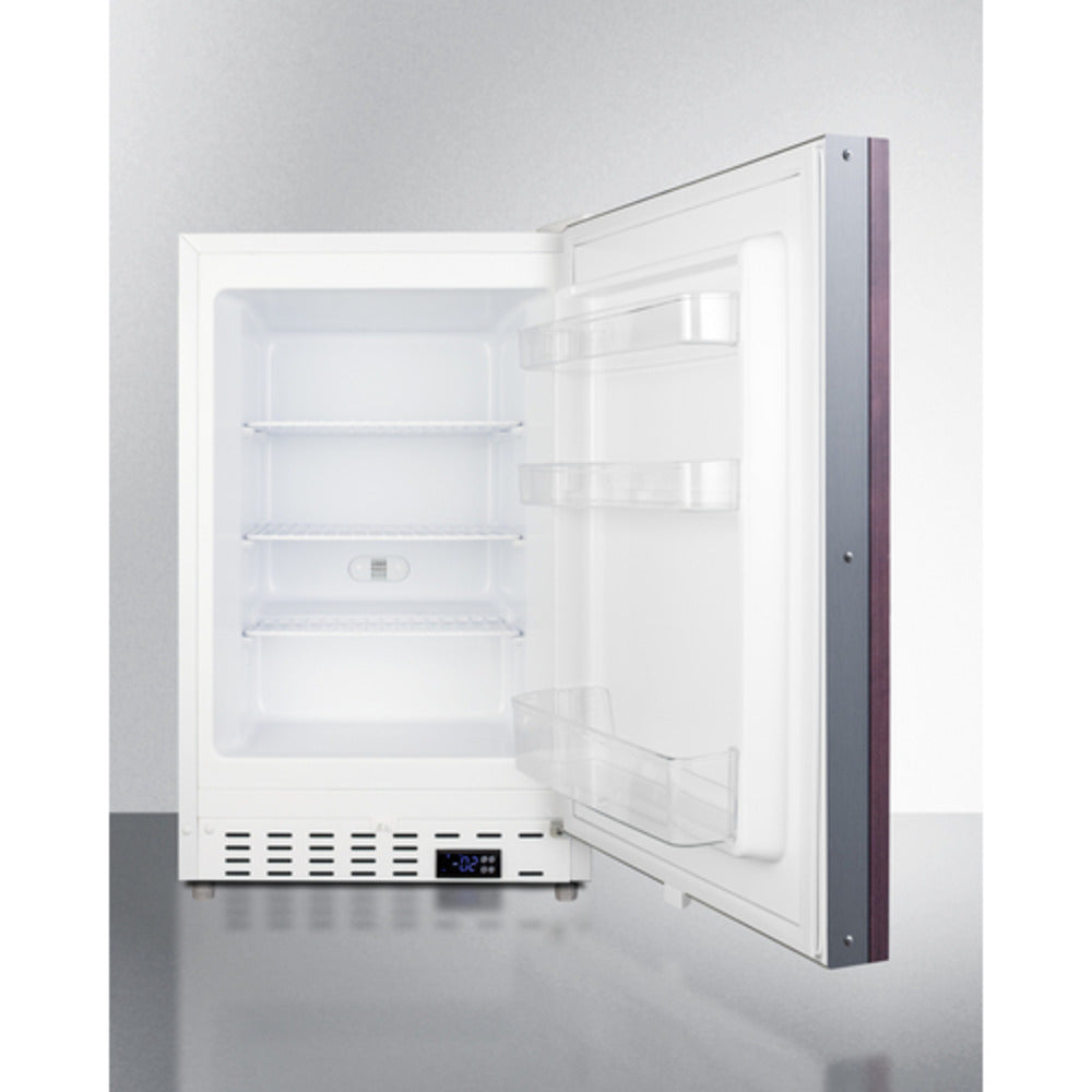 Summit Appliance ALFZ36 Series 21" Panel-Ready/White Finish Built-In All-Freezer