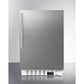 Summit Appliance ALFZ36 Series 21" Stainless Steel Built-In All-Freezer with Stainless Steel Handle