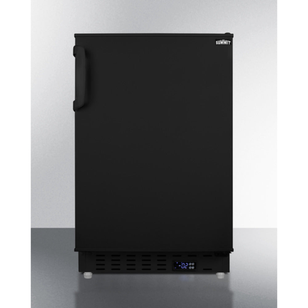 Summit Appliance ALFZ37 Series 20" Black Finish Built-In All-Freezer