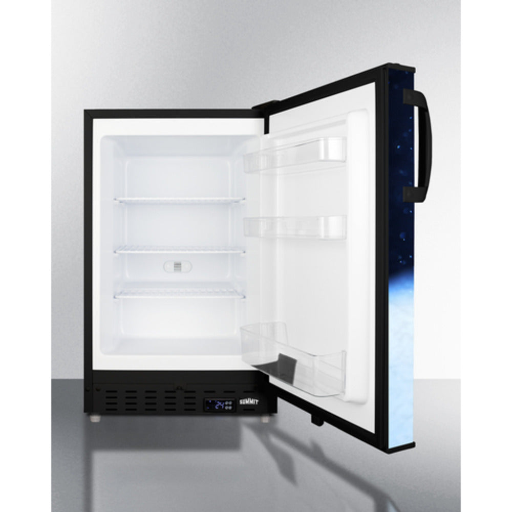 Summit Appliance ALFZ37 Series 20" Decal/Black Finish Beer Froster