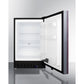 Summit Appliance ALFZ37 Series 21" Panel-Ready/Black FInish Built-In All-Freezer