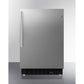 Summit Appliance ALFZ37 Series 21" Stainless Steel Finish Built-In All-Freezer with Brushed Stainless Steel Handle
